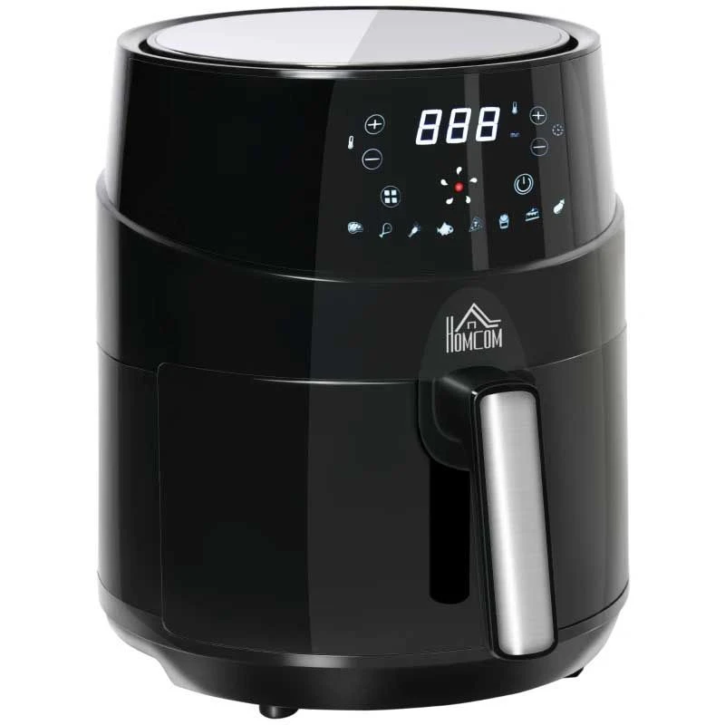 HOMCOM 1500W 4.5 Litre Air Fryer With Digital Display - Black - 800-124V70 3 HOMCOM 1500W 4.5 Litre Air Fryer With Digital Display - Black - 800-124V70 - Image 3