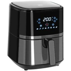 HOMCOM 1500W 4.5 Litre Air Fryer With Digital Display - Black - 800-125V70 13 HOMCOM 1500W 4.5 Litre Air Fryer With Digital Display - Black - 800-125V70 -Blanco Shop homcom 800125v70 main image