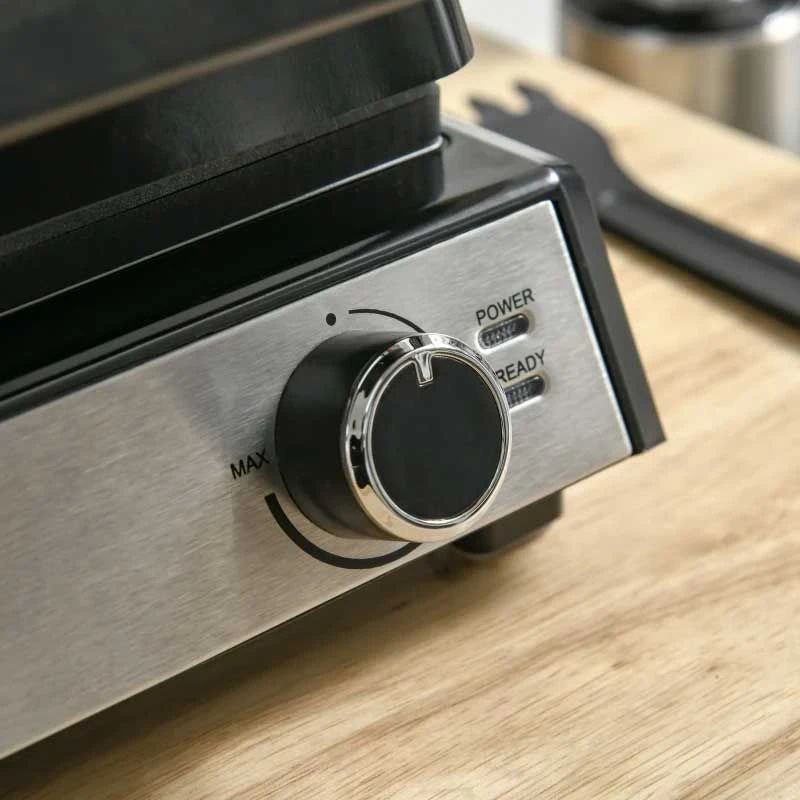 HOMCOM 2000W Health Grill & Pannini Maker - Black - 800-137V70 7 HOMCOM 2000W Health Grill & Pannini Maker - Black - 800-137V70 - Image 7