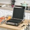 HOMCOM 2000W Health Grill & Pannini Maker - Black - 800-137V70