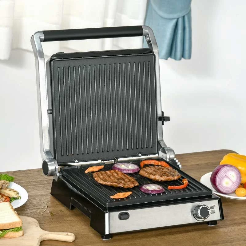 HOMCOM 2000W Health Grill & Pannini Maker - Black - 800-137V70 4 HOMCOM 2000W Health Grill & Pannini Maker - Black - 800-137V70 - Image 4