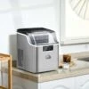 HOMCOM 20kg Portable Countertop Ice Maker Machine - Stainless Steel - 800-139V70
