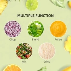 HOMCOM 500W 1.5 Litre Food Processor - Silver - 800-140V70 17 HOMCOM 500W 1.5 Litre Food Processor - Silver - 800-140V70 -Blanco Shop homcom 8001407v10 functions