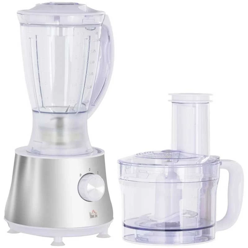 HOMCOM 500W 1.5 Litre Food Processor - Silver - 800-140V70 3 HOMCOM 500W 1.5 Litre Food Processor - Silver - 800-140V70 - Image 3