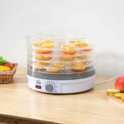 HOMCOM 245W 5 Tier Food Dehydrator - White - 800-144V70 -Blanco Shop homcom 800144v70 lifestyle1