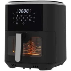 HOMCOM 1500W 6.7 Litre Air Fryer With Digital Display - Black - 800-147V71BK 12 HOMCOM 1500W 6.7 Litre Air Fryer With Digital Display - Black - 800-147V71BK -Blanco Shop homcom 80014771bk image