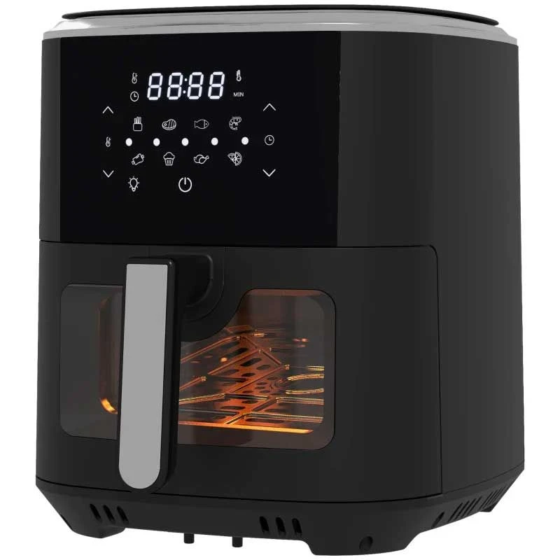 HOMCOM 1500W 6.7 Litre Air Fryer With Digital Display - Black - 800-147V71BK 3 HOMCOM 1500W 6.7 Litre Air Fryer With Digital Display - Black - 800-147V71BK - Image 3