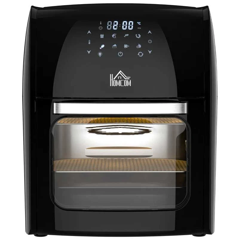 HOMCOM 1800W 12 Litre Air Fryer With Digital Display - Black - 800-149V70 3 HOMCOM 1800W 12 Litre Air Fryer With Digital Display - Black - 800-149V70 - Image 3