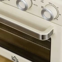 HOMCOM 1400W 20 Litre Mini Toaster Oven - Cream White - 800-152V70CW 14 HOMCOM 1400W 20 Litre Mini Toaster Oven - Cream White - 800-152V70CW -Blanco Shop homcom 800152v70cw handle