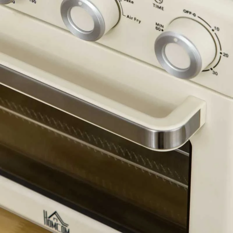 HOMCOM 1400W 20 Litre Mini Toaster Oven - Cream White - 800-152V70CW 5 HOMCOM 1400W 20 Litre Mini Toaster Oven - Cream White - 800-152V70CW - Image 5