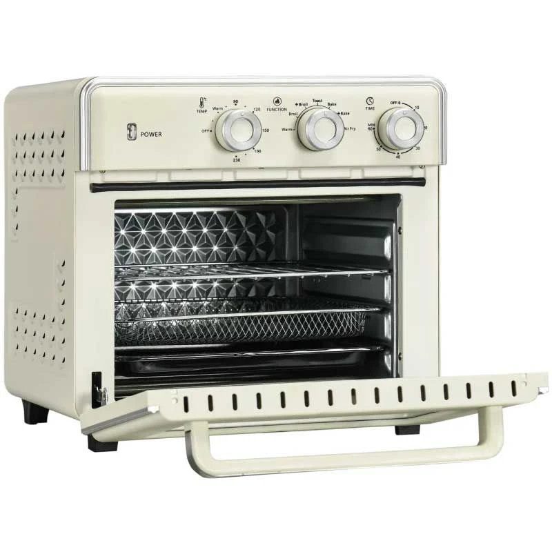 HOMCOM 1400W 20 Litre Mini Toaster Oven - Cream White - 800-152V70CW 4 HOMCOM 1400W 20 Litre Mini Toaster Oven - Cream White - 800-152V70CW - Image 4