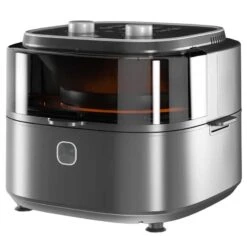 HOMCOM 1350W 6.5 Litre Family Size Air Fryer With Rapid Air Circulation - Grey - 800-164V70GY 14 HOMCOM 1350W 6.5 Litre Family Size Air Fryer With Rapid Air Circulation - Grey - 800-164V70GY -Blanco Shop homcom 800164v70gy main view