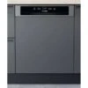 Hotpoint HBC 2B19 X UK N Built In Semi Integrated 60cm Dishwasher - Stainless Steel