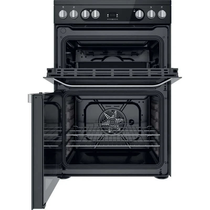 Hotpoint HDM67V9HCB/U Free Standing 60cm Electric Double Cooker - Black 2 Hotpoint HDM67V9HCB/U Free Standing 60cm Electric Double Cooker - Black - Image 2