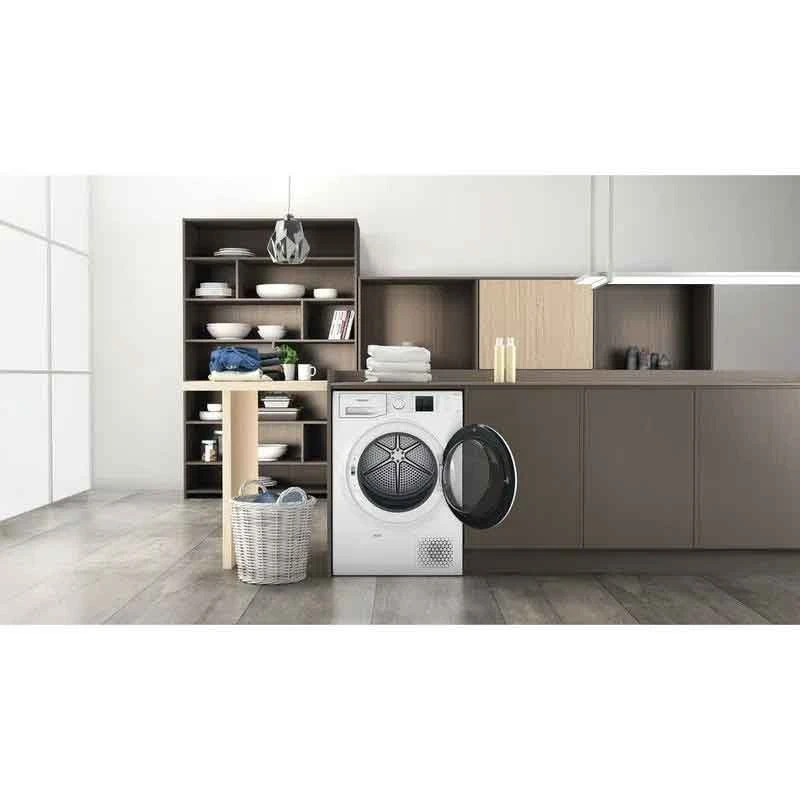 Hotpoint NT M10 81WK UK Free Standing 8KG Tumble Dryer - White 8 Hotpoint NT M10 81WK UK Free Standing 8KG Tumble Dryer - White - Image 8