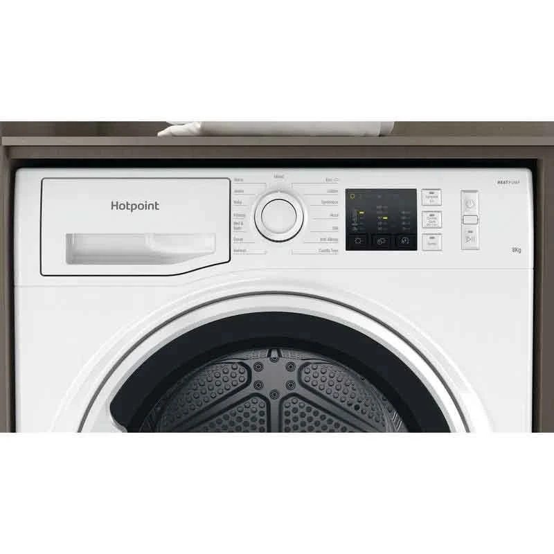 Hotpoint NT M10 81WK UK Free Standing 8KG Tumble Dryer - White 9 Hotpoint NT M10 81WK UK Free Standing 8KG Tumble Dryer - White - Image 9