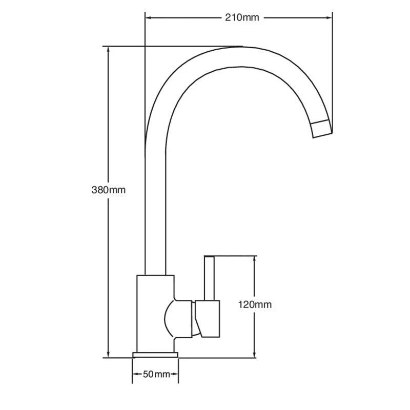 Deva By Methven Indi Mono Sink Kitchen Mixer Tap - Chrome - IND104 2 Deva By Methven Indi Mono Sink Kitchen Mixer Tap - Chrome - IND104 - Image 2