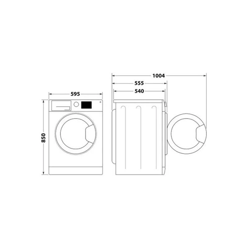 Indesit BDE 86436X W UK N 8/6kg 1400rpm Washer Dryer - White 7 Indesit BDE 86436X W UK N 8/6kg 1400rpm Washer Dryer - White - Image 7