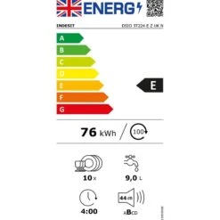 Indesit DSIO 3T224 E Z UK N Built In 10 Place Slimline Dishwasher - White -Blanco Shop i n indesit dsi03t224ezukn1 4