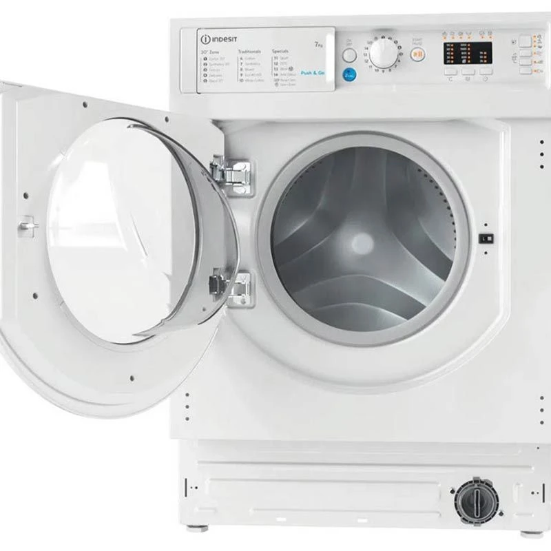 Indesit BI WMIL 71252 UK N Built In 7kg 1200rpm Washing Machine - White - BI WMIL 71252 UK N 2 Indesit BI WMIL 71252 UK N Built In 7kg 1200rpm Washing Machine - White - BI WMIL 71252 UK N - Image 2