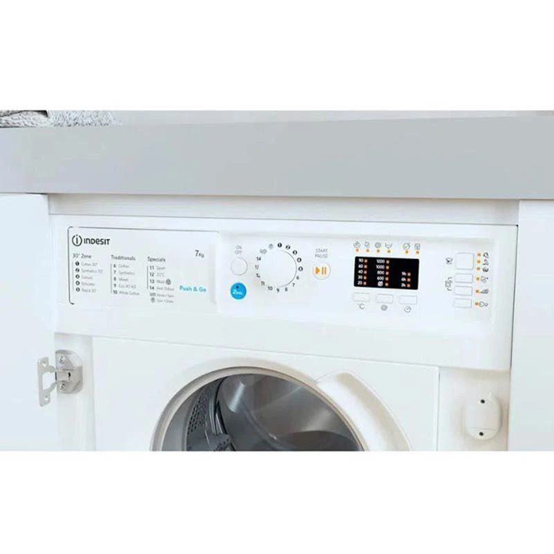 Indesit BI WMIL 71252 UK N Built In 7kg 1200rpm Washing Machine - White - BI WMIL 71252 UK N 5 Indesit BI WMIL 71252 UK N Built In 7kg 1200rpm Washing Machine - White - BI WMIL 71252 UK N - Image 5