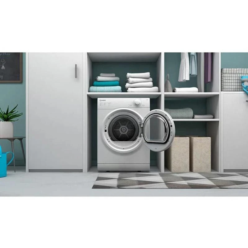 Indesit I1 D80W UK Free Standing 8kg Vented Tumble Dryer - White 4 Indesit I1 D80W UK Free Standing 8kg Vented Tumble Dryer - White - Image 4