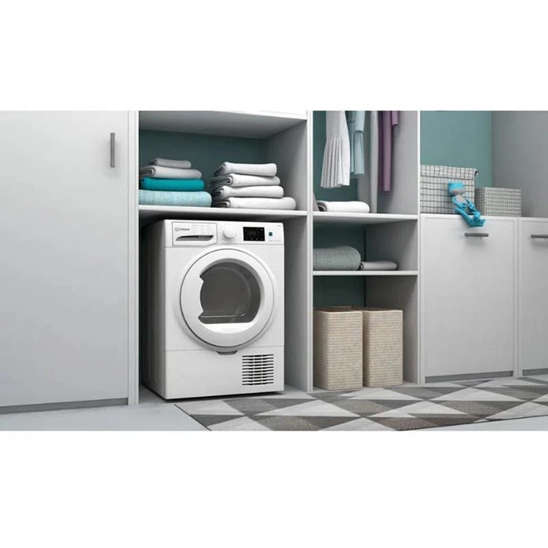 Indesit I3 D81W UK Free Standing 8kg Condenser Tumble Dryer - White 3 Indesit I3 D81W UK Free Standing 8kg Condenser Tumble Dryer - White - Image 3