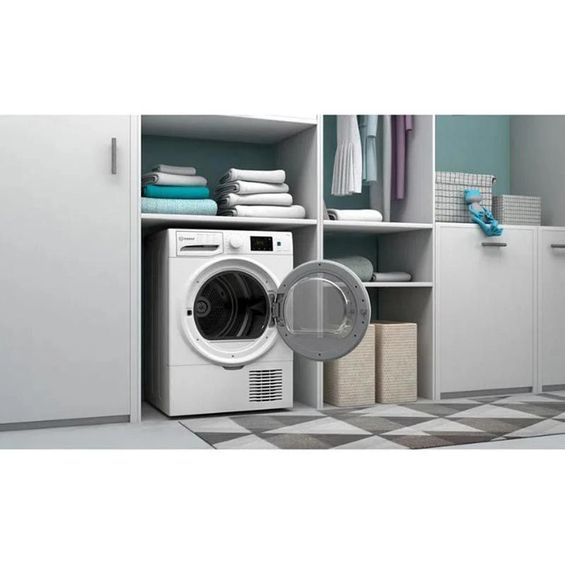 Indesit I3 D81W UK Free Standing 8kg Condenser Tumble Dryer - White 4 Indesit I3 D81W UK Free Standing 8kg Condenser Tumble Dryer - White - Image 4
