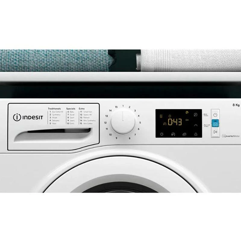 Indesit I3 D81W UK Free Standing 8kg Condenser Tumble Dryer - White 5 Indesit I3 D81W UK Free Standing 8kg Condenser Tumble Dryer - White - Image 5