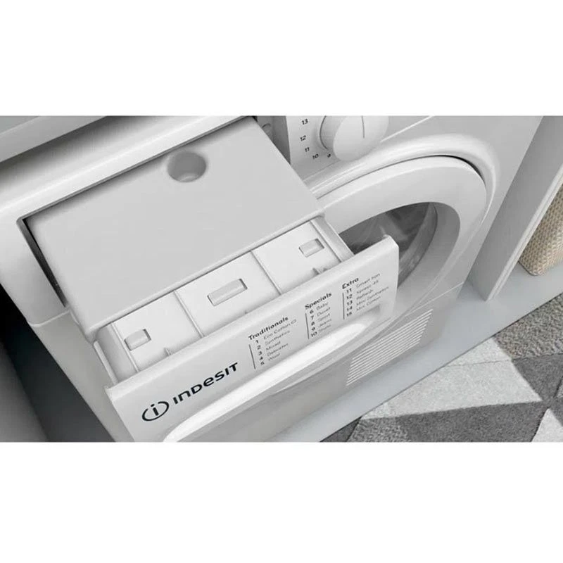 Indesit I3 D81W UK Free Standing 8kg Condenser Tumble Dryer - White 6 Indesit I3 D81W UK Free Standing 8kg Condenser Tumble Dryer - White - Image 6
