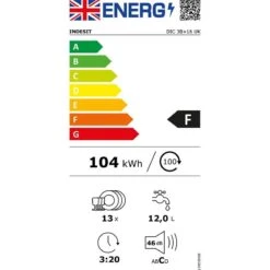Indesit DIO 3T131 FE UK Fully Integrated 14 Place Dishwasher - White 9 Indesit DIO 3T131 FE UK Fully Integrated 14 Place Dishwasher - White -Blanco Shop indesit di03t131uk 3