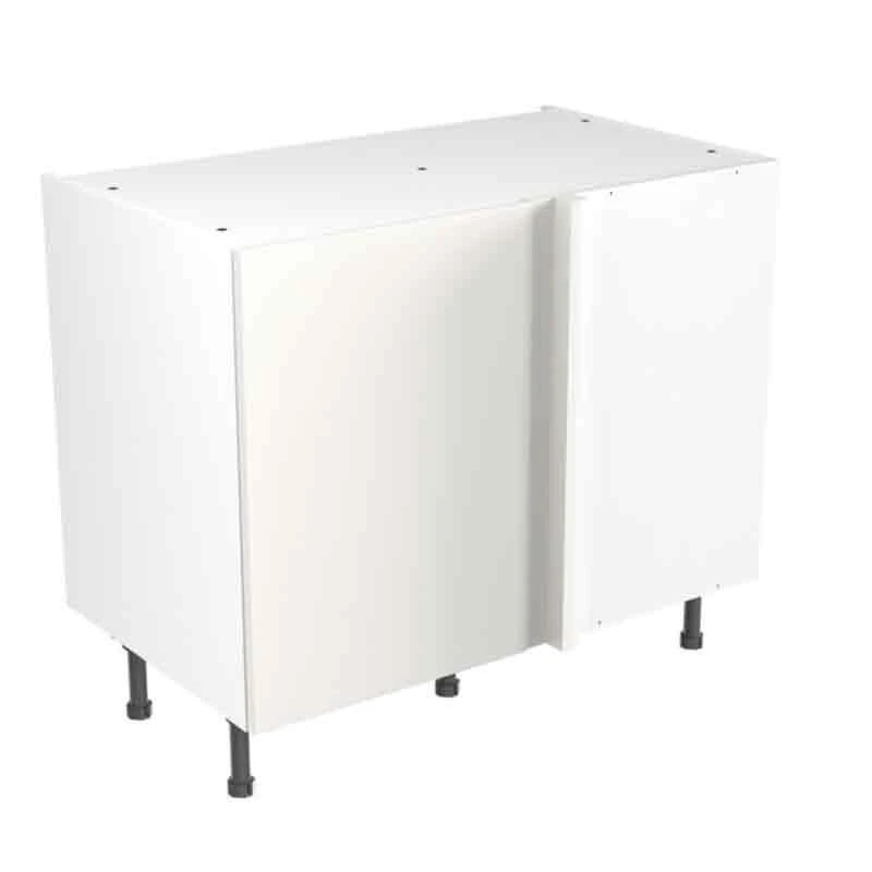 Kitchen Kit Slab 1000mm Blind Corner Base Cabinet - Super Gloss - White - Flatpacked - FKKF0009 1 Kitchen Kit Slab 1000mm Blind Corner Base Cabinet - Super Gloss - White - Flatpacked - FKKF0009