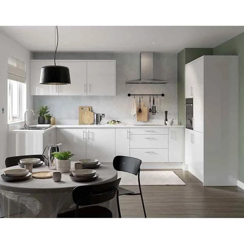 Kitchen Kit Slab 2745mm Multi Rail - Super Gloss - White - FKKF0024 2 Kitchen Kit Slab 2745mm Multi Rail - Super Gloss - White - FKKF0024 - Image 2