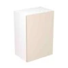 Kitchen Kit Slab 500mm Wall Cabinet - Super Gloss - Cashmere - Flatpacked - FKKF0113