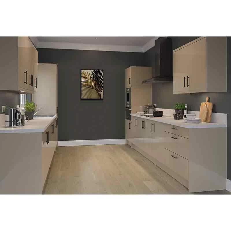 Kitchen Kit Slab 600mm Bridging Cabinet - Super Gloss - Cashmere - Flatpacked - FKKF0119 2 Kitchen Kit Slab 600mm Bridging Cabinet - Super Gloss - Cashmere - Flatpacked - FKKF0119 - Image 2