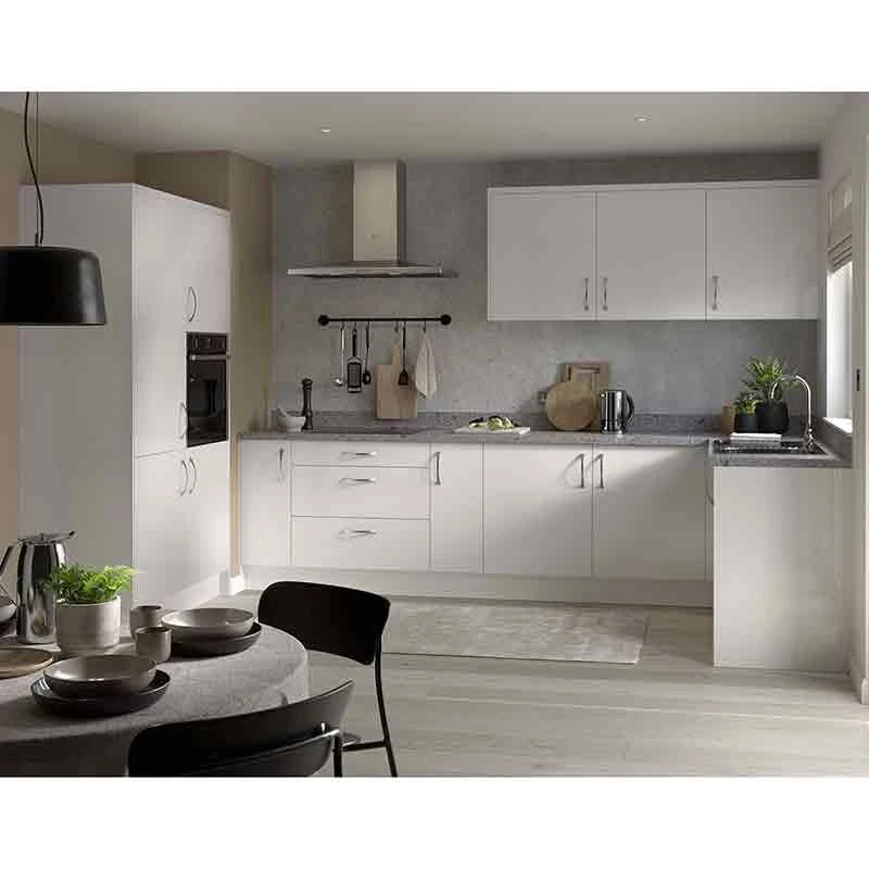 Kitchen Kit Slab 300mm Wall Cabinet - Super Gloss - Light Grey - Flatpacked - FKKF0211 2 Kitchen Kit Slab 300mm Wall Cabinet - Super Gloss - Light Grey - Flatpacked - FKKF0211 - Image 2