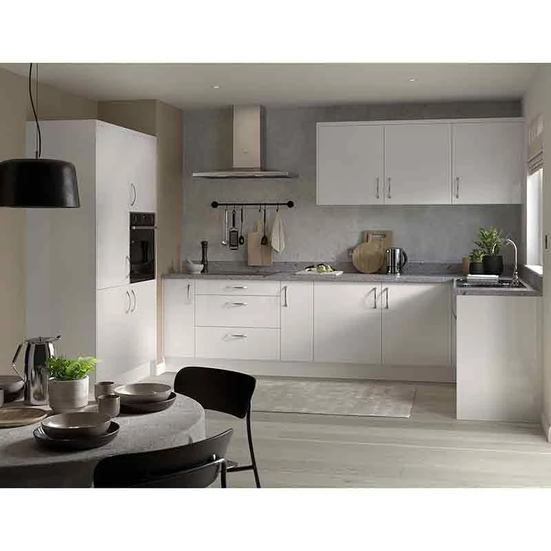 Kitchen Kit Slab 800mm Wall Cabinet End Panel Only - Super Gloss - Light Grey - FKKF0244 2 Kitchen Kit Slab 800mm Wall Cabinet End Panel Only - Super Gloss - Light Grey - FKKF0244 - Image 2