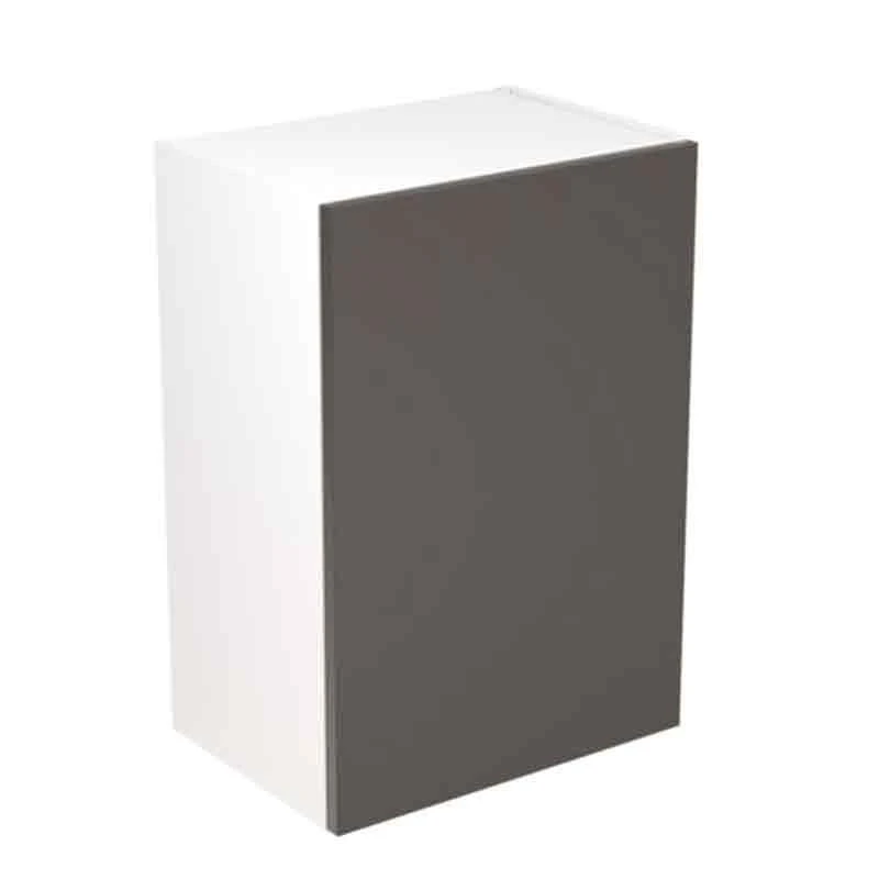 Kitchen Kit Slab 500mm Wall Cabinet - Super Gloss - Graphite - Flatpacked - FKKF0413 1 Kitchen Kit Slab 500mm Wall Cabinet - Super Gloss - Graphite - Flatpacked - FKKF0413