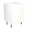 Kitchen Kit Slab 600mm Base Cabinet - Ultra Matt - White - Flatpacked - FKKF0504