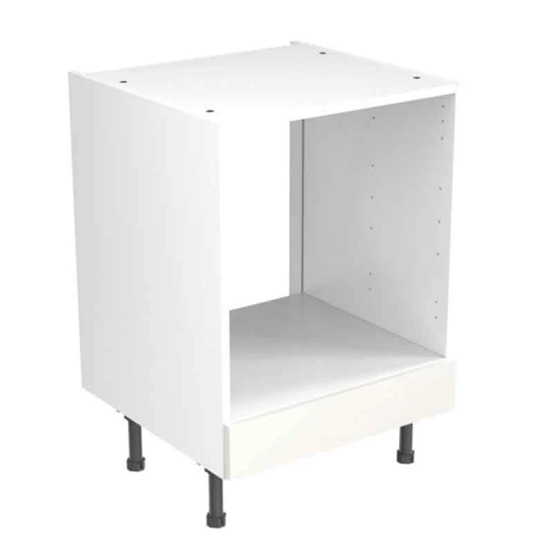 Kitchen Kit Slab 600mm Base Oven Cabinet - Ultra Matt - White - Flatpacked - FKKF0505 1 Kitchen Kit Slab 600mm Base Oven Cabinet - Ultra Matt - White - Flatpacked - FKKF0505