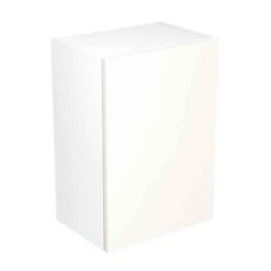 Kitchen Kit Slab 500mm Wall Cabinet - Ultra Matt - White - Flatpacked - FKKF0513