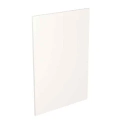 Kitchen Kit Slab 600mm Base Cabinet End Panel Only - Ultra Matt - White - Flatpacked - FKKF0528
