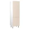 Kitchen Kit Slab 600mm Tall Larder Cabinet - Ultra Matt - Cashmere - Flatpacked - FKKF0634