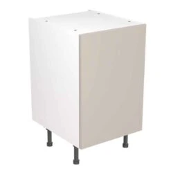 Kitchen Kit Slab 500mm Base Cabinet - Ultra Matt - Light Grey - Flatpacked - FKKF0703