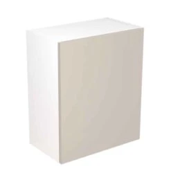 Kitchen Kit Slab 600mm Wall Cabinet - Ultra Matt - Light Grey - Flatpacked - FKKF0714
