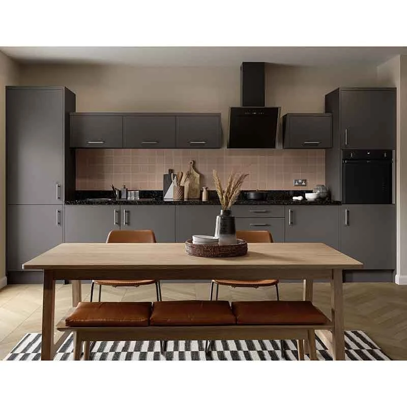 Kitchen Kit Slab 1000mm Wall Cabinet - Ultra Matt - Graphite - Flatpacked - FKKF0915 2 Kitchen Kit Slab 1000mm Wall Cabinet - Ultra Matt - Graphite - Flatpacked - FKKF0915 - Image 2