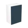 Kitchen Kit Slab 500mm Wall Cabinet - Ultra Matt - Indigo Blue - Flatpacked - FKKF1313