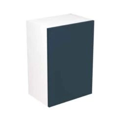 Kitchen Kit Slab 500mm Wall Cabinet - Ultra Matt - Indigo Blue - Flatpacked - FKKF1313