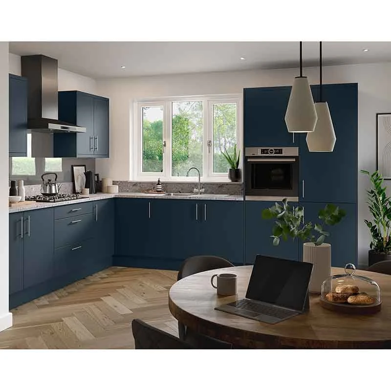 Kitchen Kit Slab Appliance Door - 715x596mm - Ultra Matt - Indigo Blue - FKKF1327 2 Kitchen Kit Slab Appliance Door - 715x596mm - Ultra Matt - Indigo Blue - FKKF1327 - Image 2