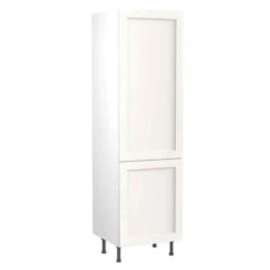 Kitchen Kit Shaker 600mm Tall 70/30 Fridge/Freezer Housing - Ultra Matt - White - Flatpacked - FKKH0522